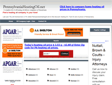Tablet Screenshot of pennsylvaniaheatingoil.net